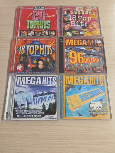 90er charts cds - 6x,